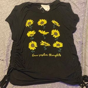 Used Blouse with sunflower print